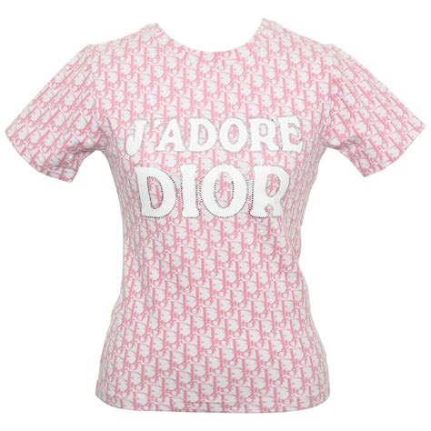 pink and white dior shirt